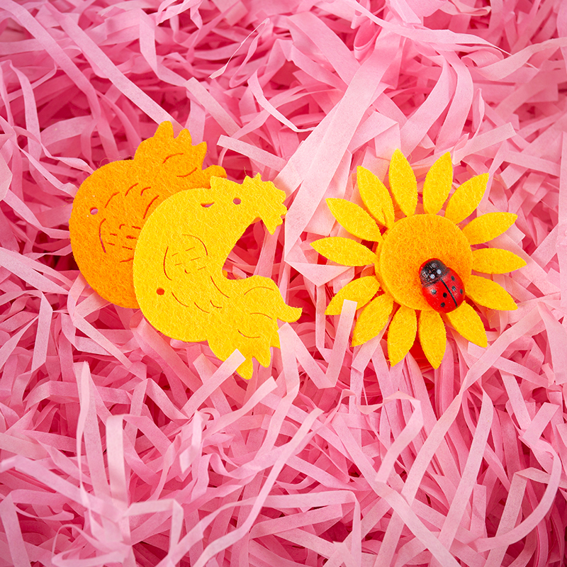 ラフィア付き造花